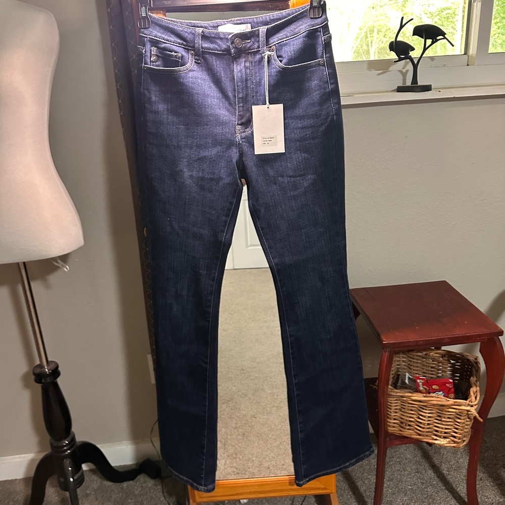 KanCan High Rise Gentle Dark Wash Bootcut Jeans Ami Slim NWT